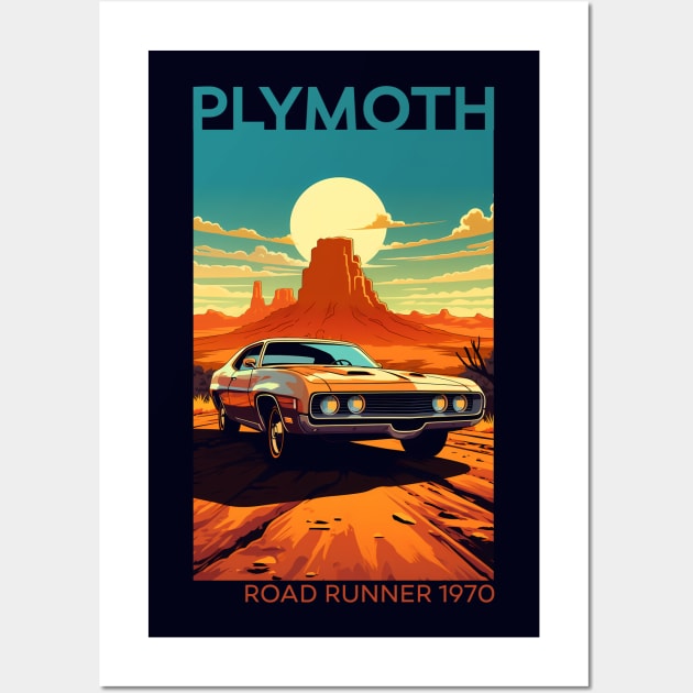 Roaring Resurrection: The 1970 Plymouth Road Runner Revival Wall Art by MaxDeSanje 